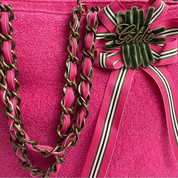 Vintage Limited Edition Pink Tweed
Goldie Bag Purse Chain Pockets
Barbiecore - Picture 3 of 15